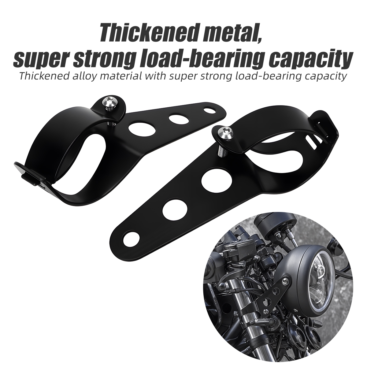 Outdoor Power Usa - 유니버설 오토바이 헤드라이트 마운트 브래킷 28-36mm
