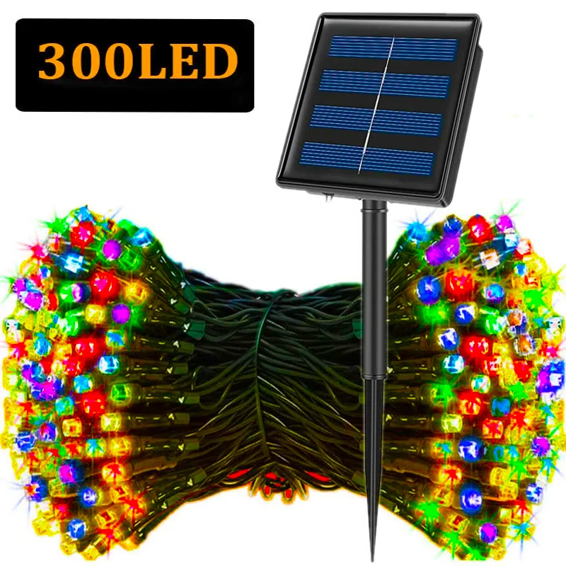 Outdoor Solar Power Xmas Lights - LED 태양열 스트링 라이트 30/100/300LED 8가지