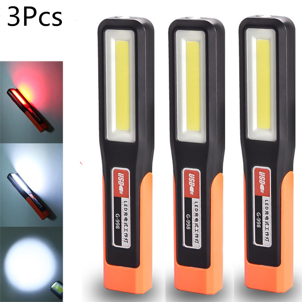 Outdoor Power Repair - 3pcs 강력한 COB LED 작업 조명