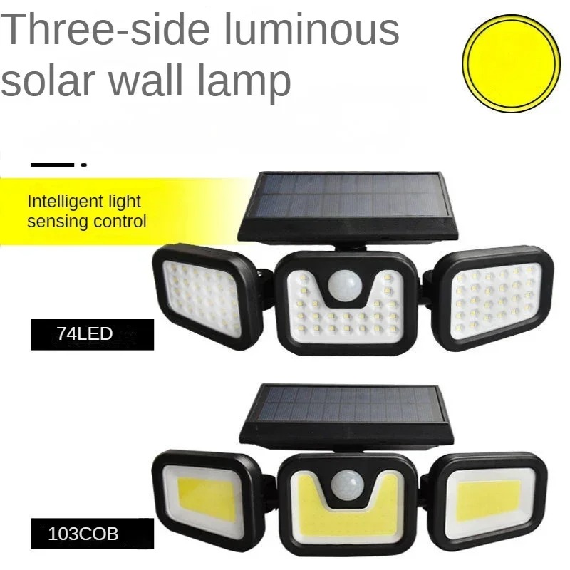 Outdoor Power Garage - 3 모드 LED 태양광 조명 PIR