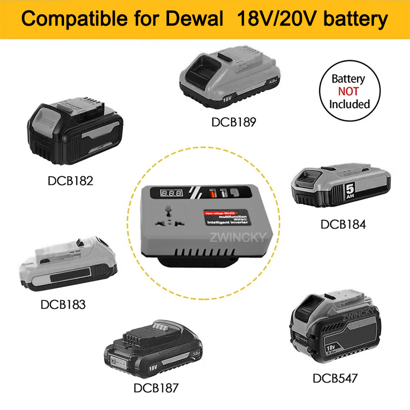 파워 인버터 DC 18V ~ 220V 인버터 어댑터 M - Outdoor Power Usa 리뷰 및 가격