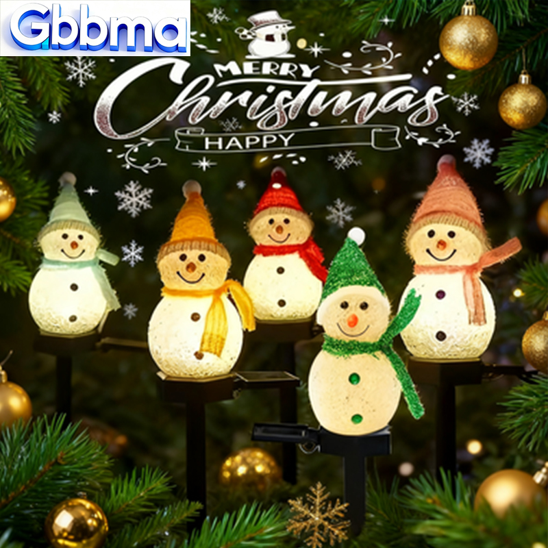 2 LED 눈사람 태양광 정원등 야외 지면 고정등 태양 - Outdoor Solar Power Xmas Lights 리뷰 및 가격