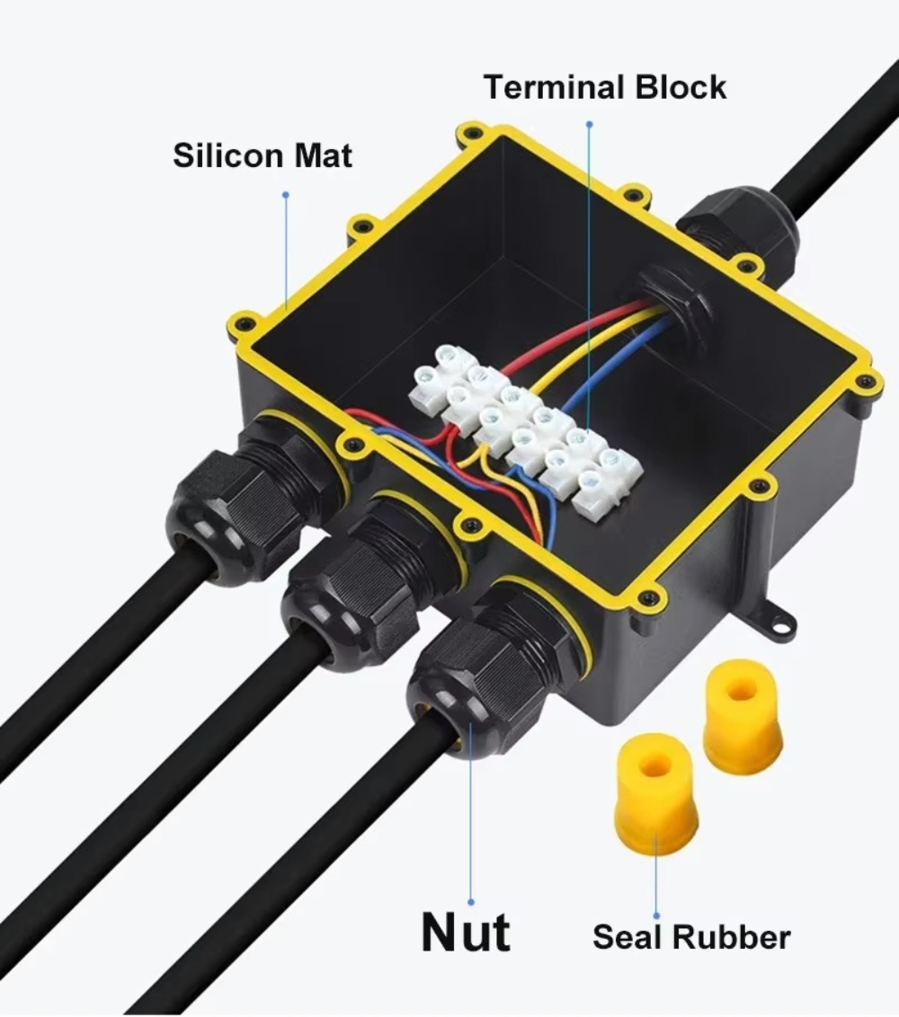 4Way 1In3Out IP68 방수 4-14mm 태양 - Outdoor Power Cable Junction Box 리뷰 및 가격