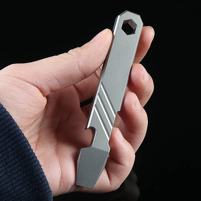 티타늄 합금 프라이 바 다기능 병따개 드라이버 렌치 도 - Outdoor Power Bar 리뷰 및 가격