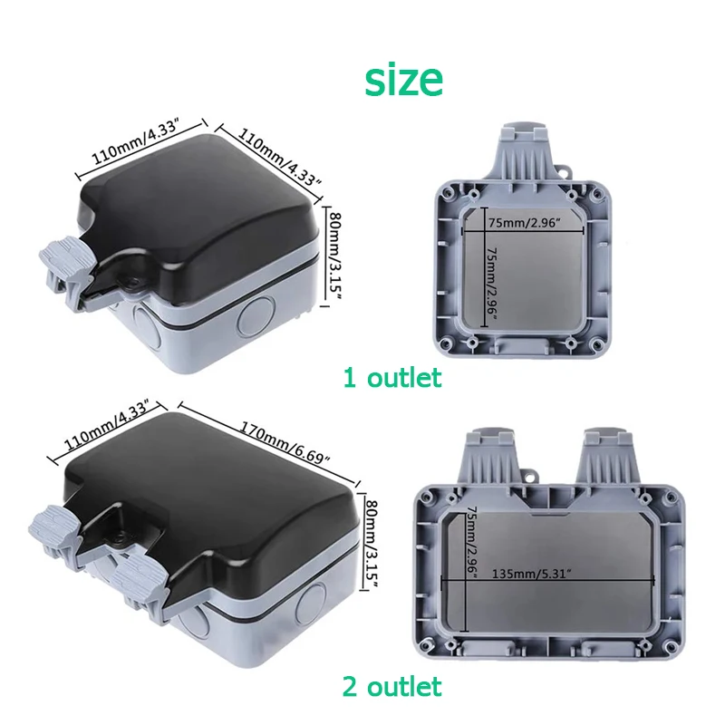 EU KR 야외 벽 방수 소켓 16A 콘센트 한국 전력 - Outdoor Power Parts 리뷰 및 가격