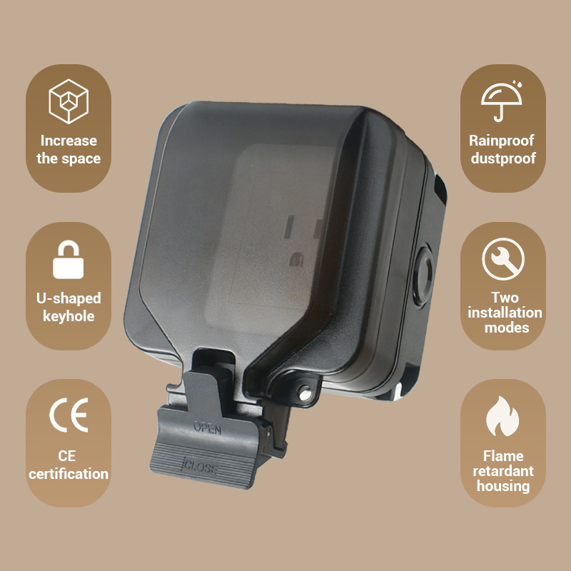 Avoir IP66 벽 방수 소켓 단일 상자 전기 콘센 - Outdoor Power Parts 리뷰 및 가격