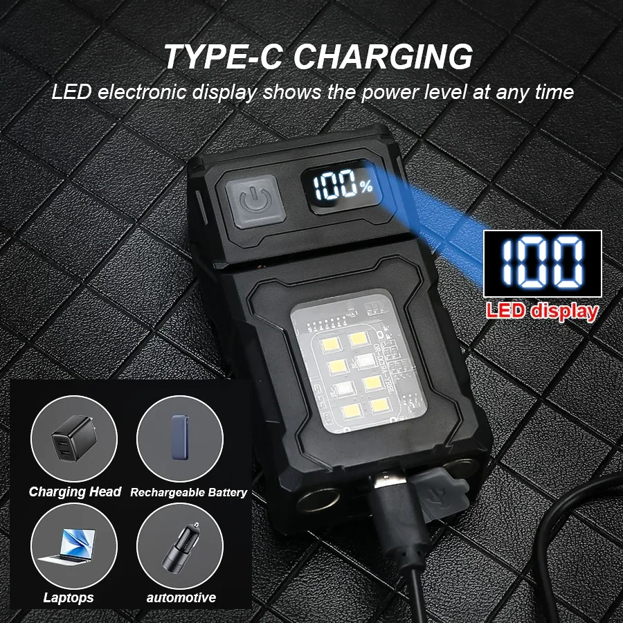 LED 자기 작업등 휴대용 충전식 미니 손전등 다용도  - Outdoor Power Repair 리뷰 및 가격