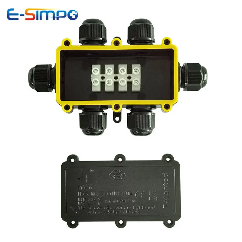 6Way 1IN5Out IP68 수중 전원 코드 정션  - Outdoor Power Cable Junction Box 리뷰 및 가격