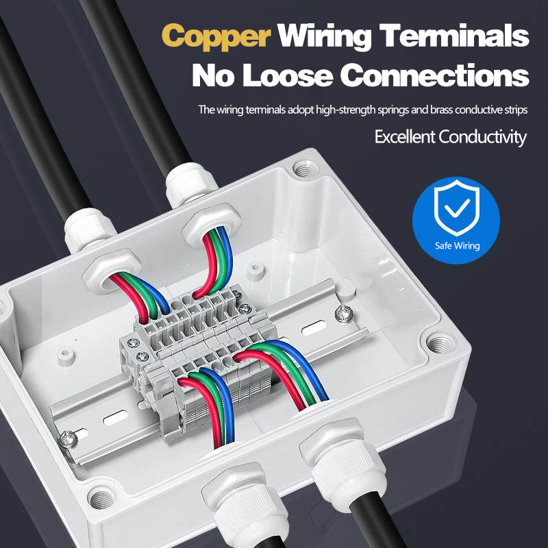 플러그인 터미널 블록이 있는 방수 접속함, 다중 입구/ - Outdoor Power Cable Junction Box 리뷰 및 가격